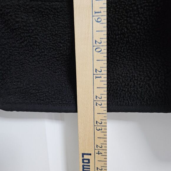 Lands' End Full Zip Polartec Fleece Jacket Women’s XS 4 Petite Black Zip Pockets - Picture 6 of 8
